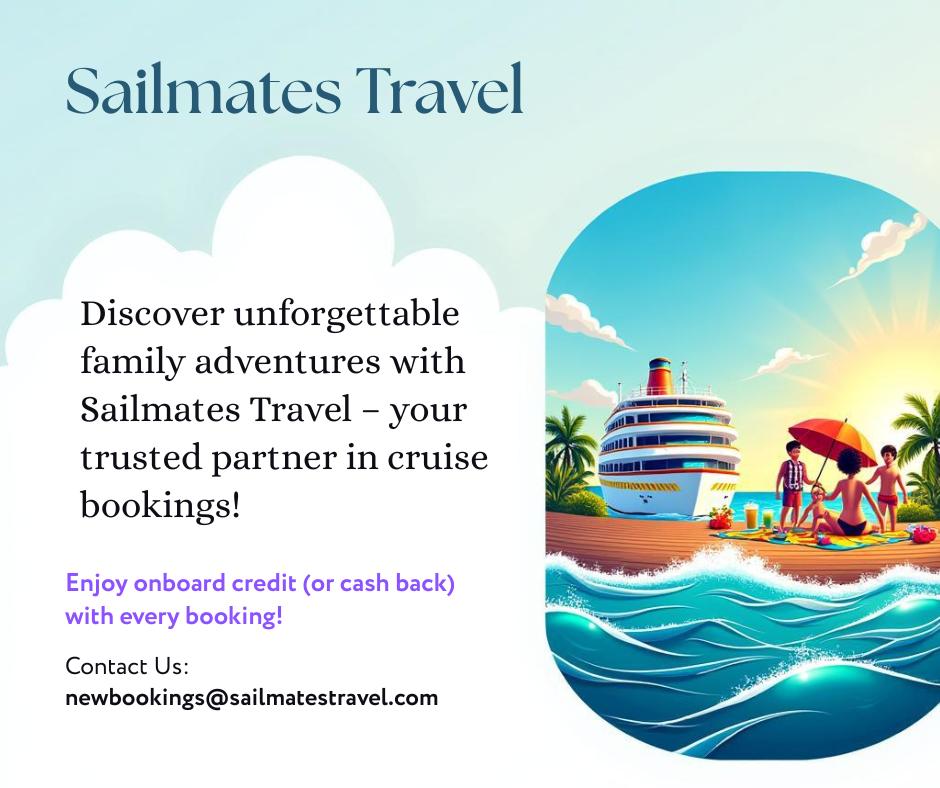 Sailmates Travel cruise packages and all-inclusive resort deals flyer